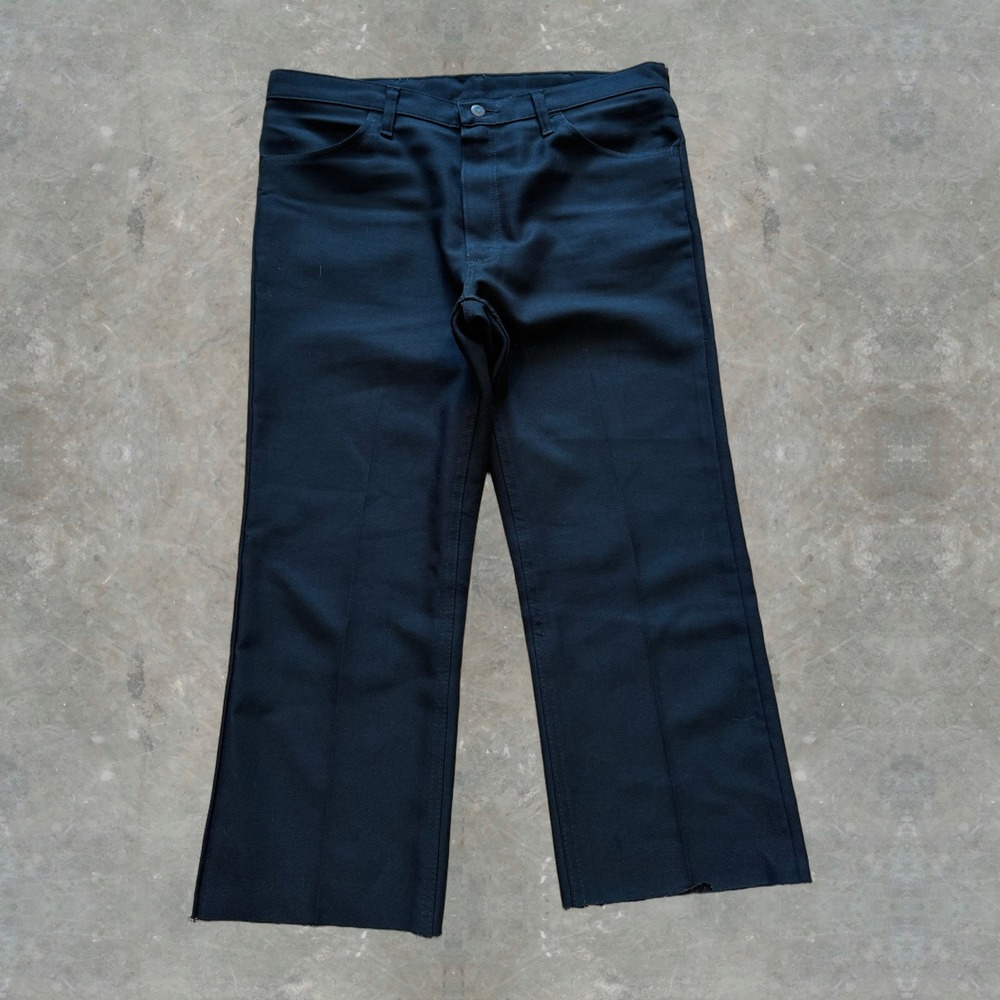2000s Wrangler Wrancher Pleated Pants Chopped Distressed Capri Mens 36x34